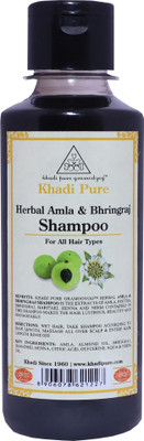 Khadi Pure Herbal Amla & Bhringraj Shampoo - 210ml(210 ml)