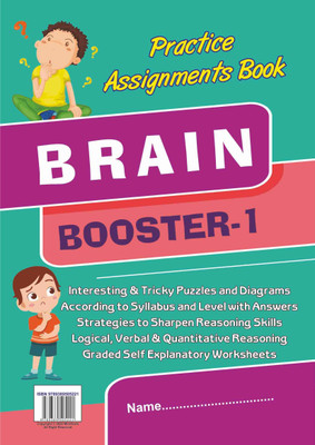 Practice Assignment Book Brain – 1: Intellectual Activity book for Sharpening Reasoning Skills of Kids and Young Adults Mindfuel's(Hardcover, MIND FUELS)