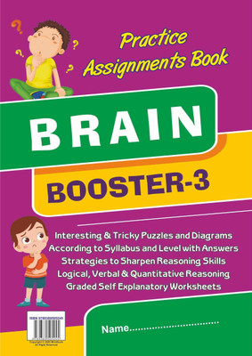 Practice Assignment Book Brain Activity book – 3 for Sharpening Reasoning Skills of Kids and Young Adults Practice Assignment Book of Aptitude Based Quantitative Reasoning and Puzzles Mindfuel's(Hardcover, MIND FUELS)