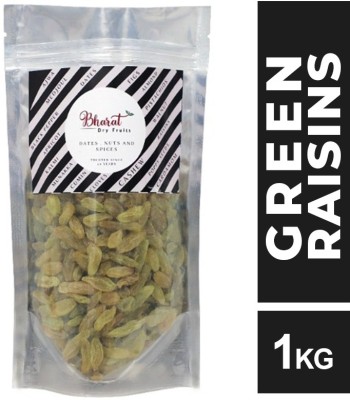 Bharat Top Quality Afghani Green Kishmish Raisins(1000 g)