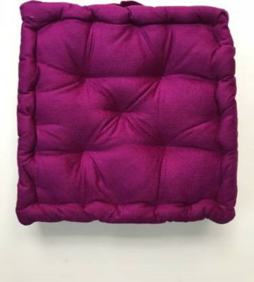 DCT Microfibre Solid Floor Cushion Pack of 1(Maganta)