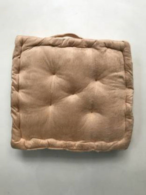 DCT Microfibre Solid Floor Cushion Pack of 1(Beige)