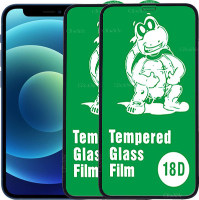 CRodible Edge To Edge Tempered Glass for iPhone 12 Mini(Pack of 2)