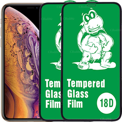 DeepzHub Edge To Edge Tempered Glass for Apple iPhone XS(Pack of 2)
