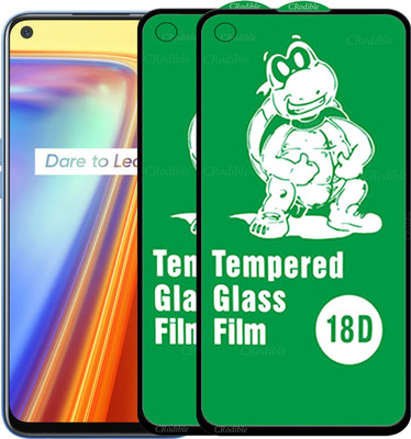 DeepzHub Edge To Edge Tempered Glass for Realme 7(Pack of 2)