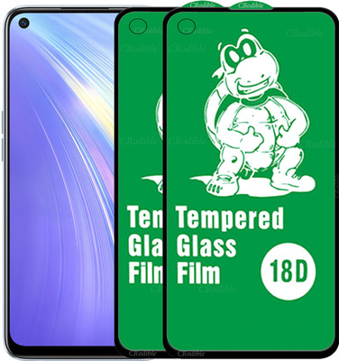 CRodible Edge To Edge Tempered Glass for Realme 6(Pack of 2)