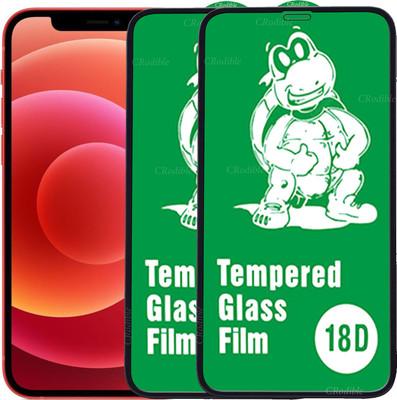 DeepzHub Edge To Edge Tempered Glass for Apple iPhone 12(Pack of 2)