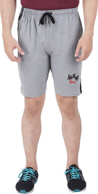 GOKUL FASHION Self Design Men Grey Basic Shorts