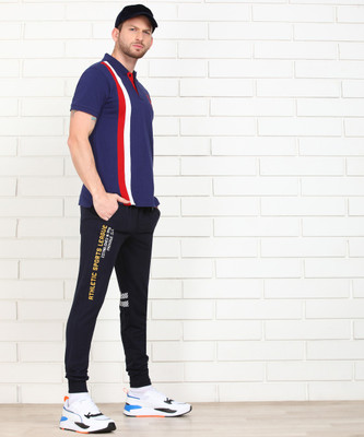 PROVOGUE Printed Men Dark Blue Track Pants