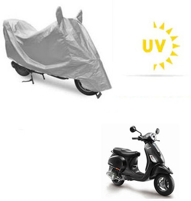 RPSENTTERPR Waterproof Two Wheeler Cover for Piaggio(Vespa, Silver)