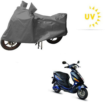 saanvi Waterproof Two Wheeler Cover for Hero(Electric Cruz, Grey)