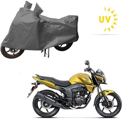 RPSENTTERPR Waterproof Two Wheeler Cover for Honda(CB Twister, Grey)