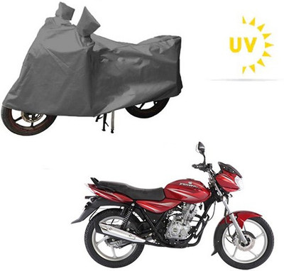saanvi Waterproof Two Wheeler Cover for Bajaj(Discover 125 DTS-i, Grey)