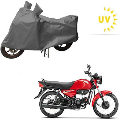 saanvi Waterproof Two Wheeler Cover for Hero(CD Dawn, Grey)