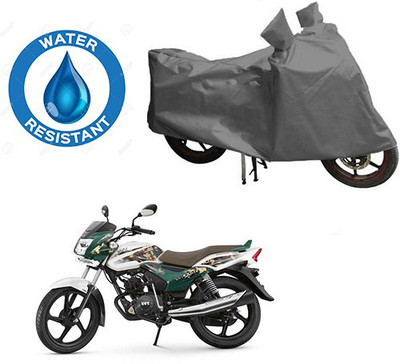 RPSENTTERPR Waterproof Two Wheeler Cover for TVS(Victor GLX, Grey)