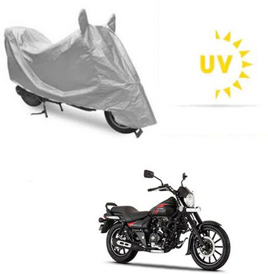 saanvi Waterproof Two Wheeler Cover for Bajaj(Avenger 220 Street, Silver)