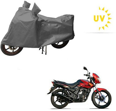saanvi Waterproof Two Wheeler Cover for TVS(Flame DS 125, Grey)