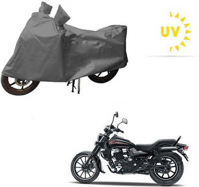 saanvi Waterproof Two Wheeler Cover for Bajaj(Avenger 150 Street, Grey)