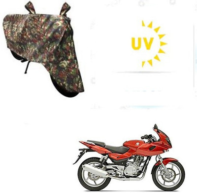 Mdstar Waterproof Two Wheeler Cover for Bajaj(Pulsar 220 DTS-i, Multicolor)