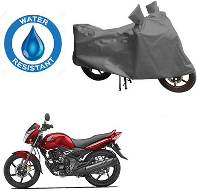 RPSENTTERPR Waterproof Two Wheeler Cover for Honda(CBF Stunner, Grey)