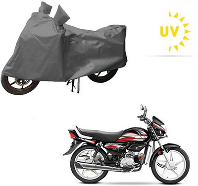 RPSENTTERPR Waterproof Two Wheeler Cover for Hero(CD deluxe, Grey)