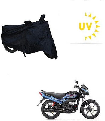 Mdstar Waterproof Two Wheeler Cover for Hero(Passion Plus, Black)