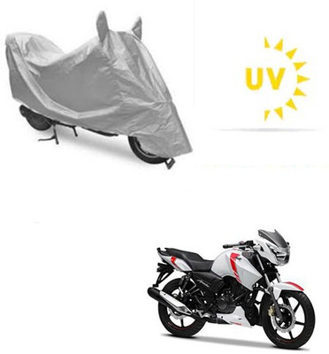 RPSENTTERPR Waterproof Two Wheeler Cover for TVS(Apache, Silver)