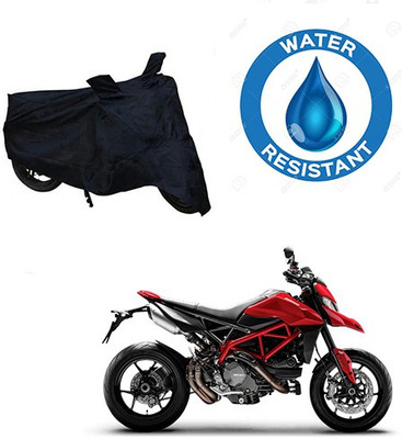 RPSENTTERPR Waterproof Two Wheeler Cover for Ducati(Hyperstrada, Black)