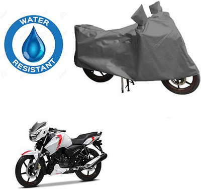 RPSENTTERPR Waterproof Two Wheeler Cover for TVS(Apache, Grey)