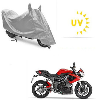 saanvi Waterproof Two Wheeler Cover for DSK Benelli(TNT R, Silver)