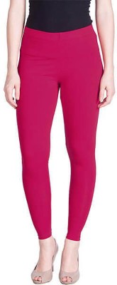 LUX LYRA Ankle Length  Ethnic Wear Legging(Pink, Solid)