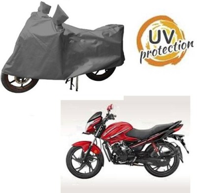 RPSENTTERPR Waterproof Two Wheeler Cover for Hero(Glamour, Grey)