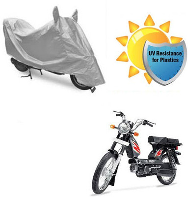 RPSENTTERPR Waterproof Two Wheeler Cover for TVS(Heavy Duty Super XL, Silver)
