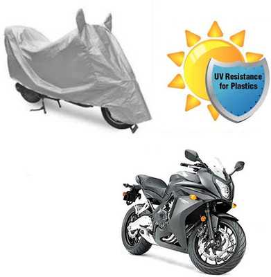 RPSENTTERPR Waterproof Two Wheeler Cover for Honda(CBR 650F, Silver)