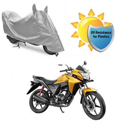 RPSENTTERPR Waterproof Two Wheeler Cover for Honda(CB Twister, Silver)