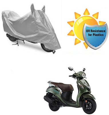 RPSENTTERPR Waterproof Two Wheeler Cover for Yamaha(Fascino, Silver)