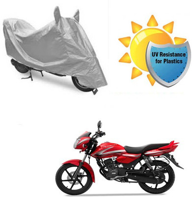 RPSENTTERPR Waterproof Two Wheeler Cover for TVS(Phoenix, Silver)