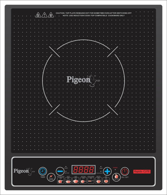 PIGEON BY STOVE KRAFT 1800 W Induction Cooktop Push Button(Black, 0)