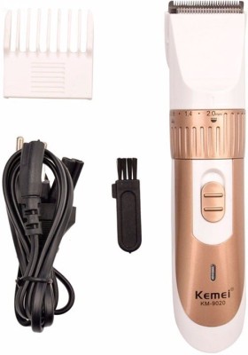 Kemei KM 9020 Professional Hair Trimmer 45 min  Runtime 4 Length Settings(Gold, White)