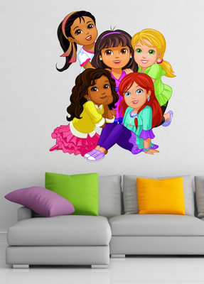 BALKRISHNA WALL STICKER 70 cm BRIBLE GIRLS INJOY THEM Self Adhesive Sticker(Pack of 1)