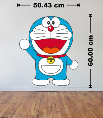 RNG 60 cm doraemon Self Adhesive Sticker(Pack of 1)