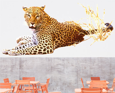 BALKRISHNA WALL STICKER 45 cm TIGER Self Adhesive Sticker(Pack of 1)