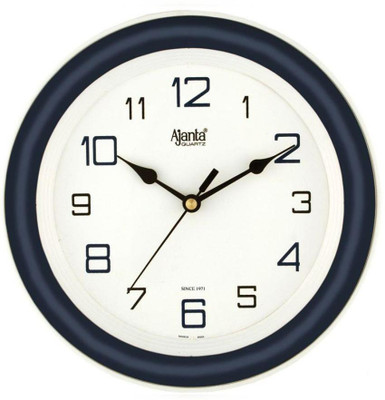 AJANTA Analog 20.5 cm X 20.5 cm Wall Clock(Blue, With Glass, Standard)