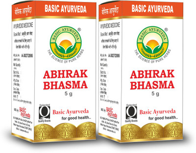Basic Ayurveda Abhrak Bhasma Pack Of 2(Pack of 2, 5 g)