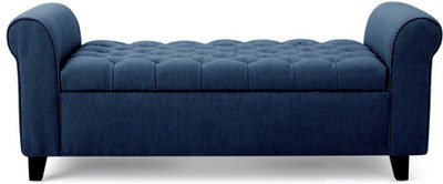 febonic RAY Solid Wood 3 Seater(Finish Color - BLUE)