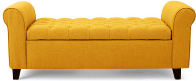 febonic RAY Solid Wood 2 Seater(Finish Color - yellow)