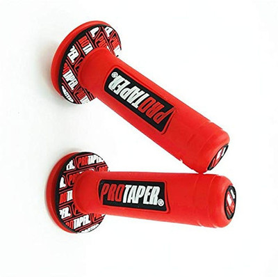 Ride Adventure PROTPR Grip Full Red Color 01 Handle Bar Grip For Universal For Bike Universal For Bike(Pack of 2)