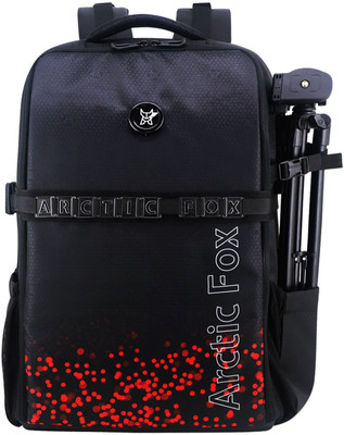 Arctic Fox Click Flame Scarlet Camera Backpack to carry DSLR SLR Lens with Tripod Holder  Camera Bag(Red)