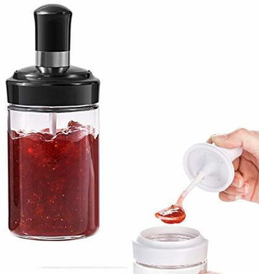 Prachi Glass Pickle Jar  - 300 ml(Clear)