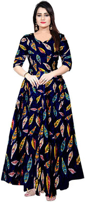 Shree Disha Anarkali Gown(Multicolor)